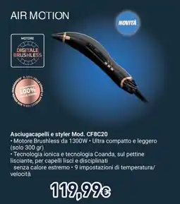 Unieuro Rowenta Asciugacapelli e styler Mod. CF8C20 offerta