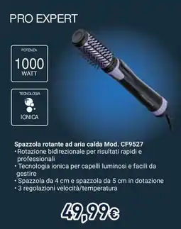 Unieuro Rowenta Spazzola rotante ad aria calda Mod. CF9527 offerta