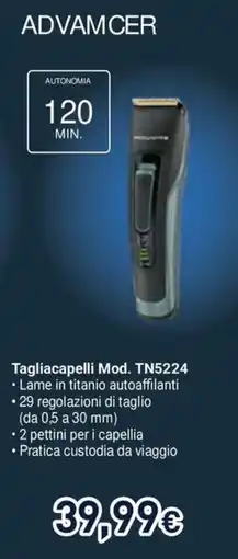 Unieuro Rowenta Tagliacapelli Mod. TN5224 offerta