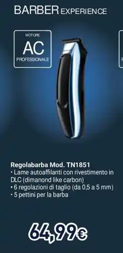 Unieuro Rowenta Regolabarba Mod. TN1851 offerta
