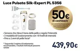 Unieuro BRAUN Luce Pulsata Silk-Expert PL 5356 offerta