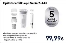 Unieuro BRAUN Epilatore Silk-èpil Serie 7-441 offerta