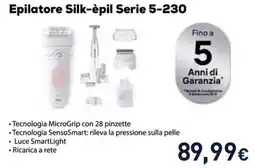 Unieuro BRAUN Epilatore Silk-èpil Serie 5-230 offerta
