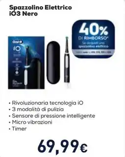 Unieuro Oral-B Spazzolino Elettrico i03 Nero offerta