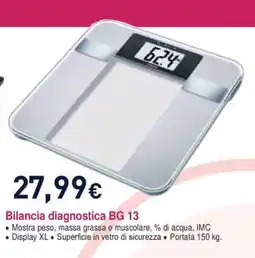 Unieuro Beurer Bilancia diagnostica BG 13 offerta