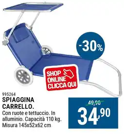 Cfadda Spiaggina carrello offerta