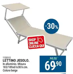 Cfadda Lettino jesolo offerta