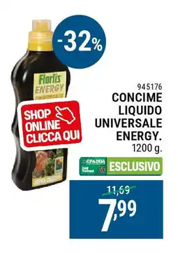 Cfadda Concime liquido universale energy offerta