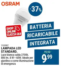 Cfadda OSRAM Lampada led standard offerta
