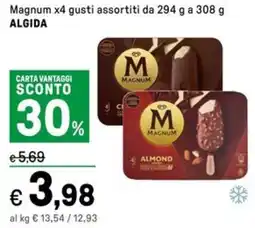 Iper La Grande Magnum x4 gusti assortiti ALGIDA offerta