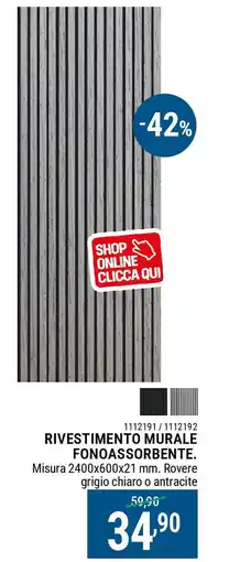 Cfadda Rivestimento murale fonoassorbente offerta