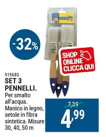 Cfadda Set 3 Pennelli offerta