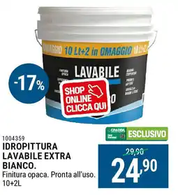 Cfadda Idropittura lavabile extra bianco offerta