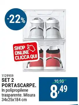 Cfadda Set 2 portascarpe offerta