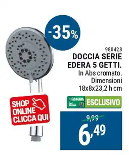 Cfadda Doccia serie edera 5 getti offerta