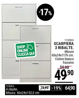 Cfadda Scarpiera 3 ribalte offerta