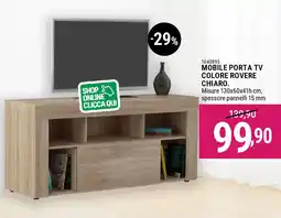 Cfadda Mobile porta tv colore rovere chiaro offerta