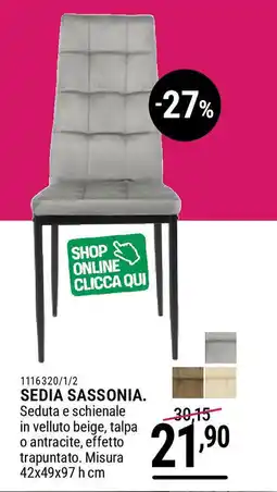Cfadda Sedia sassonia offerta
