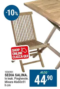 Cfadda Sedia salina offerta