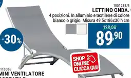 Cfadda Lettino onda offerta