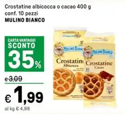 Iper La Grande Crostatine albicocca o cacao MULINO BIANCO offerta