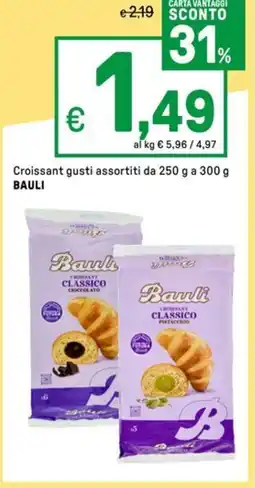 Iper La Grande Croissant gusti assortiti BAULI offerta