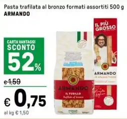 Iper La Grande Pasta trafilata al bronzo formati assortiti ARMANDO offerta