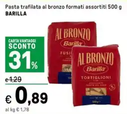 Iper La Grande Pasta trafilata al bronzo formati assortiti BARILLA offerta
