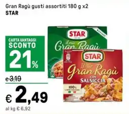 Iper La Grande Gran Ragù gusti assortiti STAR offerta