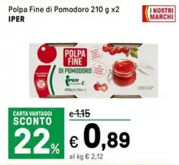 Iper La Grande Polpa Fine di Pomodoro IPER offerta