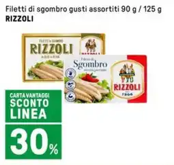 Iper La Grande Filetti di sgombro gusti assortiti RIZZOLI offerta