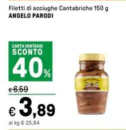 Iper La Grande Filetti di acciughe Cantabriche ANGELO PARODI offerta