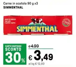 Iper La Grande Carne in scatola SIMMENTHAL offerta