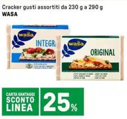 Iper La Grande Cracker gusti assortiti WASA offerta