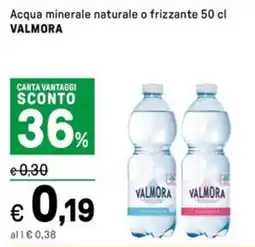 Iper La Grande Acqua minerale naturale o frizzante VALMORA offerta