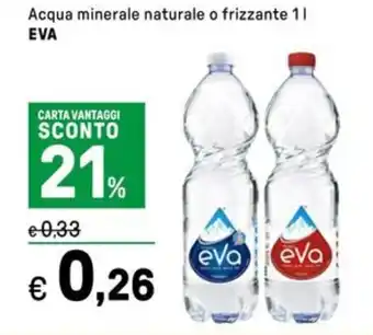 Iper La Grande Acqua minerale naturale o frizzante EVA offerta