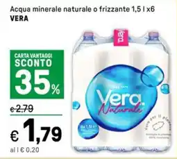 Iper La Grande Acqua minerale naturale o frizzante VERA offerta