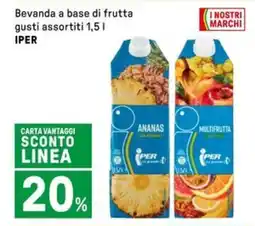 Iper La Grande Bevanda a base di frutta gusti assortiti IPER offerta