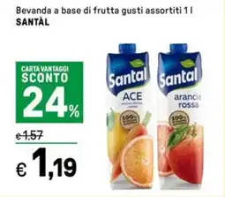 Iper La Grande Bevanda a base di frutta gusti assortiti SANTÀL offerta