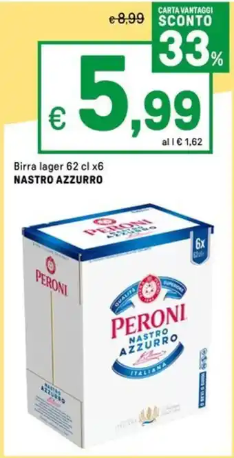 Iper La Grande Birra lager NASTRO AZZURRO offerta