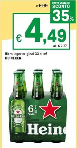 Iper La Grande Birra lager original HEINEKEN offerta