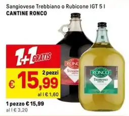Iper La Grande Sangiovese Trebbiano o Rubicone IGT CANTINE RONCO offerta