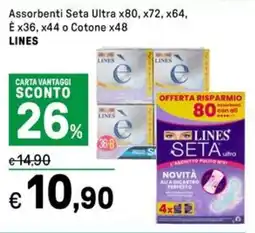 Iper La Grande Assorbenti Seta Ultra LINES offerta