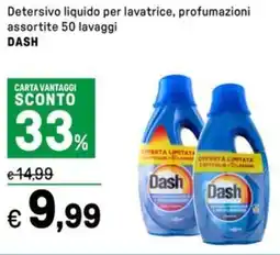 Iper La Grande Detersivo liquido per lavatrice, profumazioni assortite DASH offerta