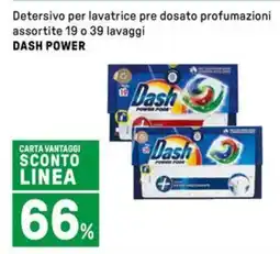 Iper La Grande Detersivo per lavatrice pre dosato profumazioni assortite DASH POWER offerta