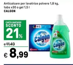 Iper La Grande Anticalcare per lavatrice polvere tabs x30 o gel, CALGON offerta