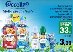Iper La Grande Ammorbidente concentrato 76 lavaggi o profumatore per bucato profumazioni assortite COCCOLINO offerta