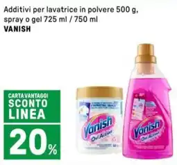 Iper La Grande Additivi per lavatrice in polvere, spray o gel VANISH offerta