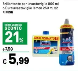 Iper La Grande Brillantante per lavastoviglie o Curalavastoviglie lemon FINISH offerta
