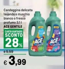 Iper La Grande Candeggina delicata lavanda e muschio bianco o fresco profumo ACE GENTILE offerta